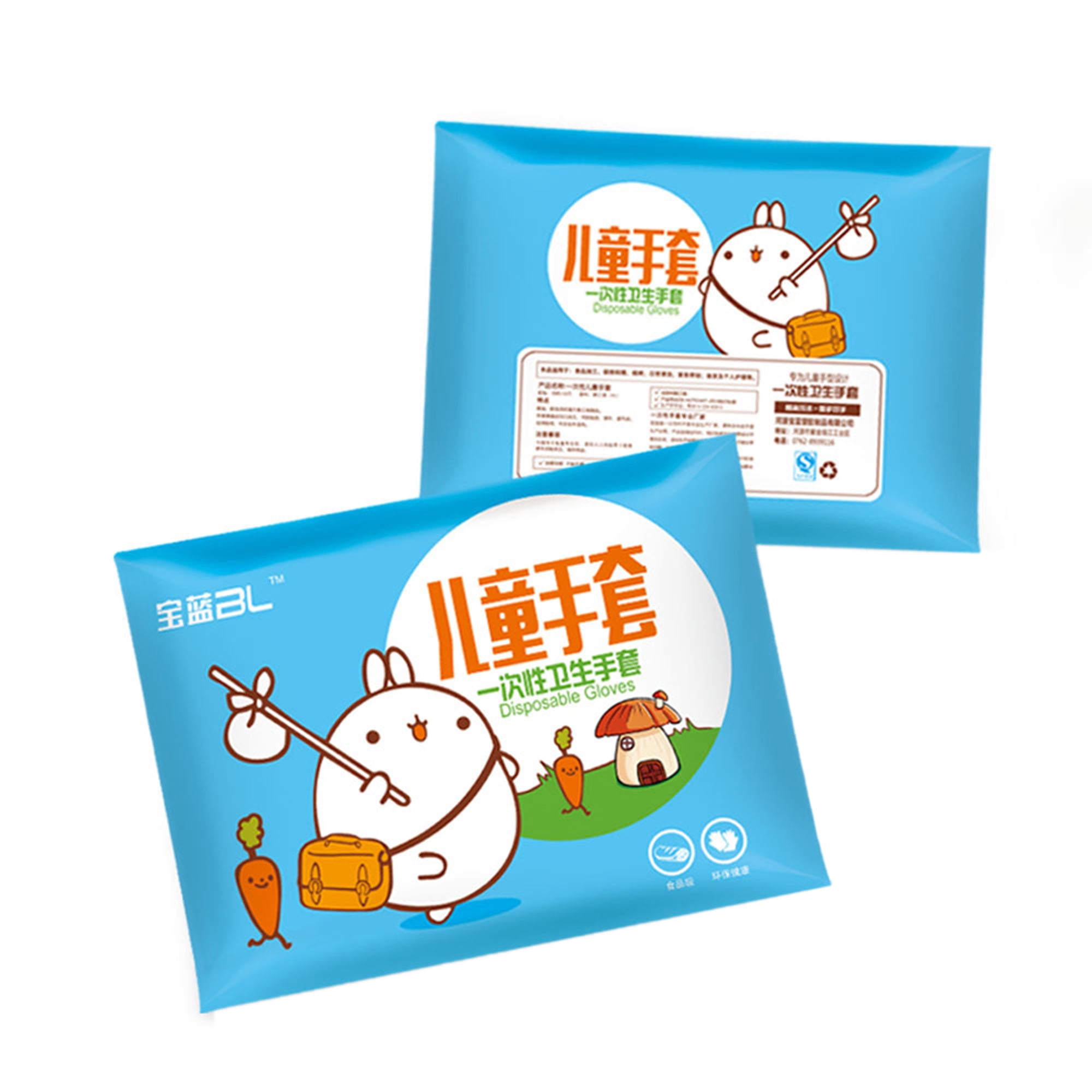 Dewadbow 100PCS Disposable Vinyl Gloves Powder Free Clear Latex Allergy Free