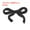 Black, variant on Uxcell Bow Iron on Patches, Cute Sew on Bows Embroidered Applique Patches Fit for Jeans Jackets Women Clothes Orange