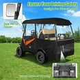 thumbnail image 5 of 10L0L Golf Cart Enclosure 86’’ Roof, Universal 600D Waterproof Driving Cover for 4 Person Yamaha EZGO Club Car, Golf Cart Accessories, 5 of 8
