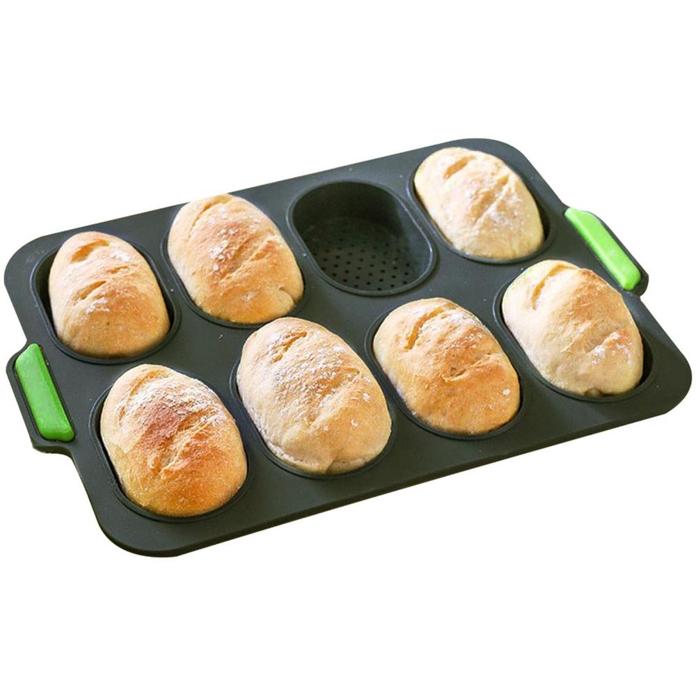 Gecorid Silicone Mini Bread Pan OvalShaped Small Bread Pans for