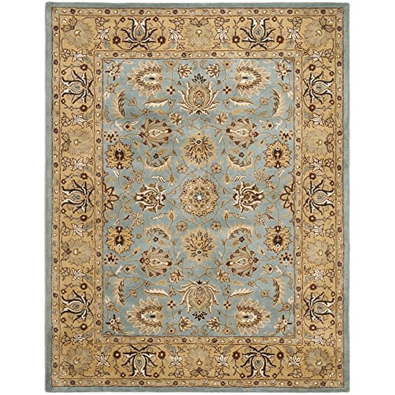 SAFAVIEH Heritage Dexter Traditional Wool Area Rug, Blue/Gold, 11' x 16'