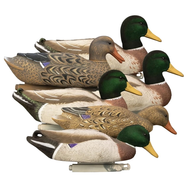 Higdon Outdoors Leurres de Canard Colvert Magnum, Têtes Floquées