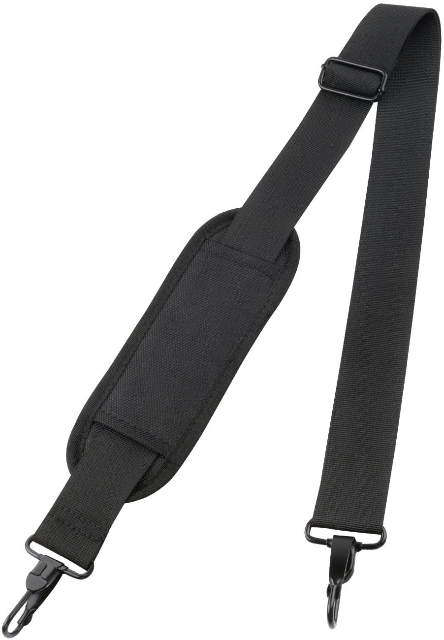  Universal Shoulder Strap Replacement Luggage Duffle Bag Strap  Detachable Soft Padded Adjustable Belt with Metal Swivel Hooks Compatible  Duffel Briefcase Computer Bags Laptop Case Messenger Bag, Black : Clothing,  Shoes 