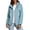 Light Blue, variant on Lightweight Rain Jacket Women, Waterproof Outdoor Lightweight Hooded Jacket Hiking Rain Coat with Pockets, Adjustable Cuff, Full Zip, Drawstring