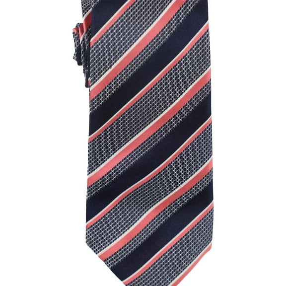 Countess Mara Mens Beacon Stripe Self-tied Necktie, Blue, One Size