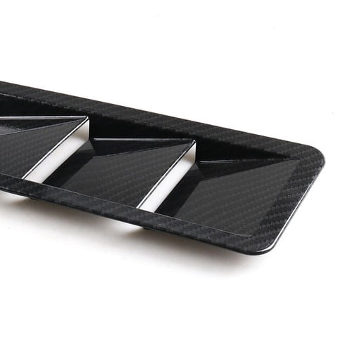 For 17X5Inch Universal Carbon Fiber Hood Vent Louver Air Cooling Panel Trim Set