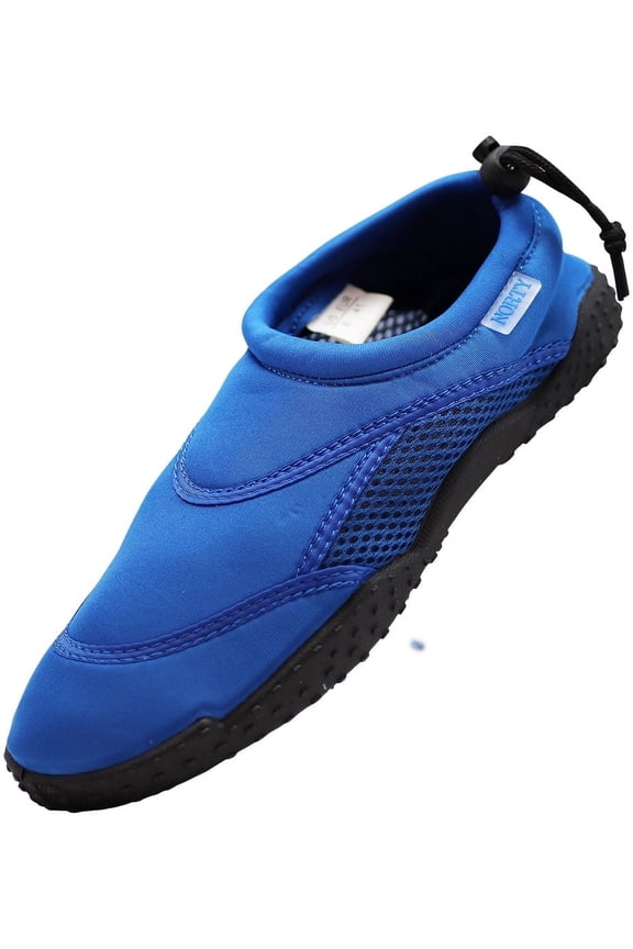 Norty Big Kid Young Men's Water Shoe Aqua Sock Pool Beach Surf Slip On - Sizes 5-10