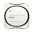 thumbnail image 6 of Trendy Black And White To From Round Stickers / Modern Write In Present Tags / Roll Of 250 Circle Labels / 2" Holiday And Birthday Favor Labels / Made In The USA, 6 of 6