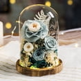 thumbnail image 2 of Infinity Rose Eternal Rose Flower Glass Cover with Led Light Preserved Real Infinity Glass Dome Romantic Home Decor Bedroom Light Long-lasting, 2 of 8