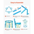thumbnail image 4 of VEVOR Kids Basketball Hoop 4-Hoop Portable Basketball Stand with Adjustable Heights, 4 of 9