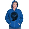 thumbnail image 4 of Eye Symbolic Celestial Spiritual Zip Up Hoodie Men's Women's Brisco Brands X, 4 of 6