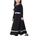 thumbnail image 7 of Muslim Fashion Girl Dress Loose Abaya Dubai Turkey Color Block Maxi Dress Long Sleeve Girls Dresses Islamic Children's Clothing 4-17 Years 50% Saving, 7 of 7