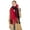 Red, variant on Women's Designer Print Scarf Plaid Print Fringe Trim Oblong Scarf S5028 Mustard