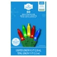 thumbnail image 6 of (4 pack) 50-Count Multicolor LED Mini Christmas Lights with Green Wire, 11', Holiday Time, 6 of 7