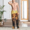 thumbnail image 4 of Salouo Cute Sunflower Guinea Pig Print Pajama Pants for Men, Lounge Pants Elastic Waistband Casual Men's sleepwear Loungewear Sleep Pajama Pant -Small, 4 of 7