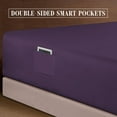 thumbnail image 4 of Elegant Comfort 1500 Series Bed Sheets All Around Elastic 18 - 24 Inches Deep Fitted Sheet - Extra Deep Pocket Sheets - Twin/Twin XL Aqua Blue, 4 of 5