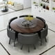 thumbnail image 2 of Commercial Store Negotiation Reception Home 6 People Round Simple Dining Table And Chair Combination Multifunction Furniture HY My Lux Decor Round, 2 of 21
