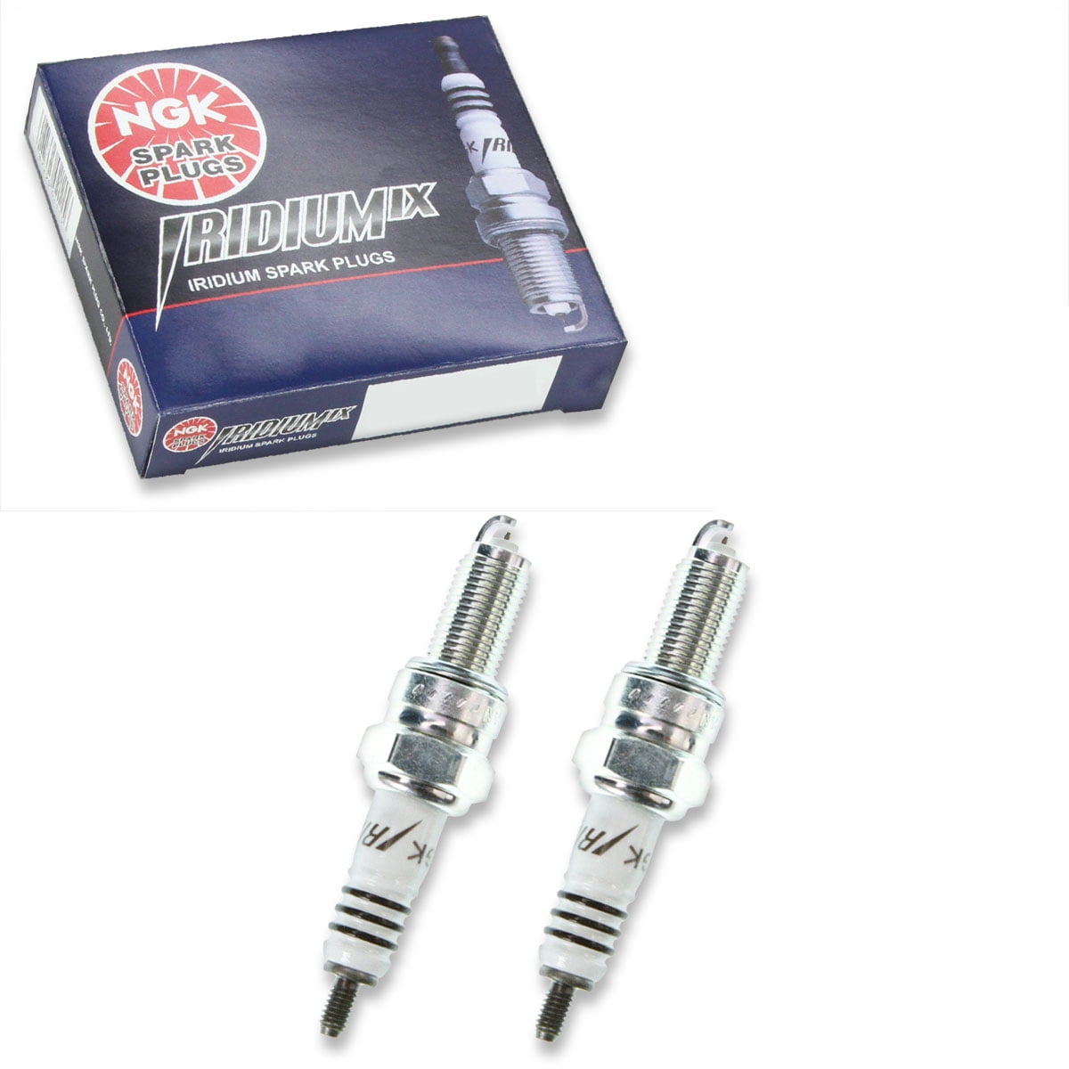 2 pc NGK 9198 Iridium IX Spark Plugs for Ignition Wire Secondary