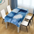 thumbnail image 3 of Yayeee Tablecloths for Rectangular Tables 54 x 54 inch Party Table Cover, Blue Pattern, 3 of 6