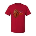 thumbnail image 2 of Wild Bobby, Basketball Fingerprint It's In My DNA, Sports, Men Graphic Tee, Red, 3X-Large, 2 of 5