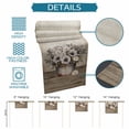 thumbnail image 6 of Vintage Flowers Table Runner - 90 Inch Long Farmhouse Floral Leaves Retro Wood Board Cotton and Linen Blended Dress Scarves Farmhouse Table Runner for Kitchen Dining, Coffee Table, 13" x 90", 6 of 8