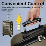 Skyway Luggage Camano Hardshell 20 Expandable Carry on Hardside Luggage with Spinner Wheels, Bronze