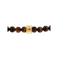 thumbnail image 2 of Men's Stainless Steel and Tiger’s Eye Bead Bolo Bracelet, 2 of 4