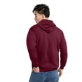 thumbnail image 3 of Sudadera con capucha Hanes Full-Zip Eco-Smart para hombre, color granate, talla L, 3 of 6