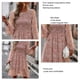 thumbnail image 4 of Long Sleeve Dress, Polyester Fabric Ladies Loose Dress Comfortable Mid Waist Floral Printing For Holiday ANGGREK Otros, 4 of 8