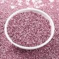 thumbnail image 3 of 10g Cylinder Pink Seed Beads Metallic Colours Uniform Size Hot 2x1.5mm Hole: 0.8mm 888pcs/10g, 3 of 4