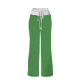 thumbnail image 5 of Green Women's Casual Pants, Women'S Comfy Casual Pajama Pants Floral Print Drawstring Palazzo Pants Wide Leg,Women's Casual Pants L, 5 of 8