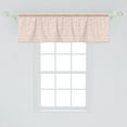 thumbnail image 2 of Ambesonne Volleyball Valance Pack of 2, Continuing Drawings, 54"X18", Dark Peach White, 2 of 4