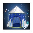 thumbnail image 1 of Kids Rocket Style Carpa Playhouse Interior y exterior Casa pequeña Cápsula espacial Yurt Castle Amazon TUNC Sencillez, 1 of 4