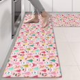 thumbnail image 2 of Kitchen Rugs Sets Of 2,Pink Christmas Santa and Tree Pattern Anti Fatigue Kitchen Mat Rugs Non Slip Washable,Decorative Kitchen Floor Mats for Kitchen,Sink,Laundry,17"X47", 2 of 5