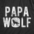 thumbnail image 2 of Mens Papa Wolf T Shirt Funny Camping Pack Fathers Day Graphic Novelty Tee Graphic Tees, 2 of 7