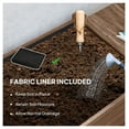 thumbnail image 6 of Raised Garden Bed with Wheels - Wood Elevated Planter Box - Outdoor Vegetable Flower Planter with Storage Shelves & Lockable Casters, 6 of 9