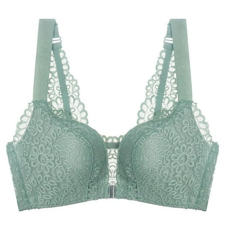 

Xmarks Bras for Plus Size Women Push up - Adjustable Shoulder Straps Breathable Comfortable Soft Floral Lace Bras