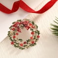 thumbnail image 5 of Xecvkr Christmas Tree Brooch Pin Alloy Wreath Corsage Festive Accessories Multicolor Metal Holiday Gift 1.53in 1pc, 5 of 6