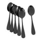 thumbnail image 5 of Cucharadas Negras Cucharadas, Mini Cucharas para Pastel de Acero Inoxidable, Juego de 24 (Cucharas de Café Negro), 5 of 7