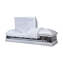 Casket Emporium Velvet Mirror Rose Metal Adjustable Bed Casket