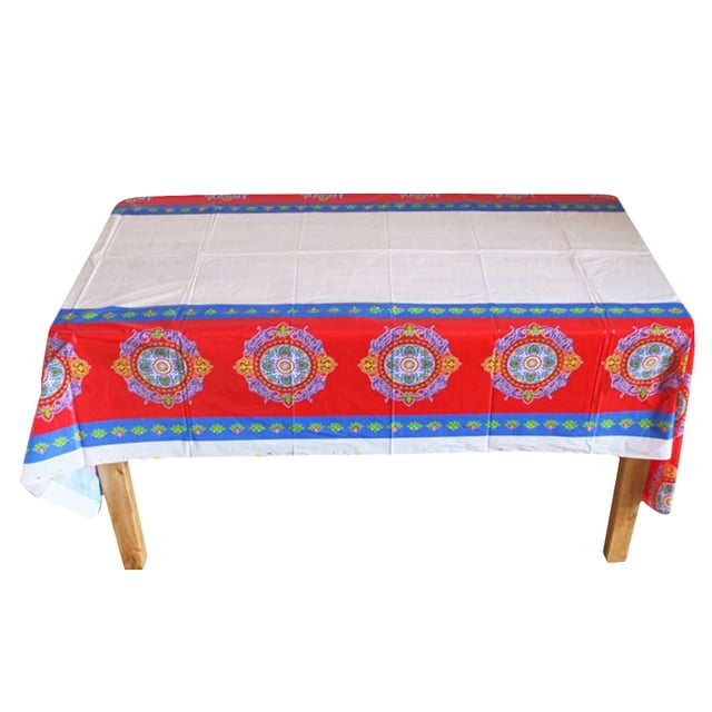 Décoration Ramadan Eid Mubarak Nappe Imprimée Décoration de Table Nappe PE