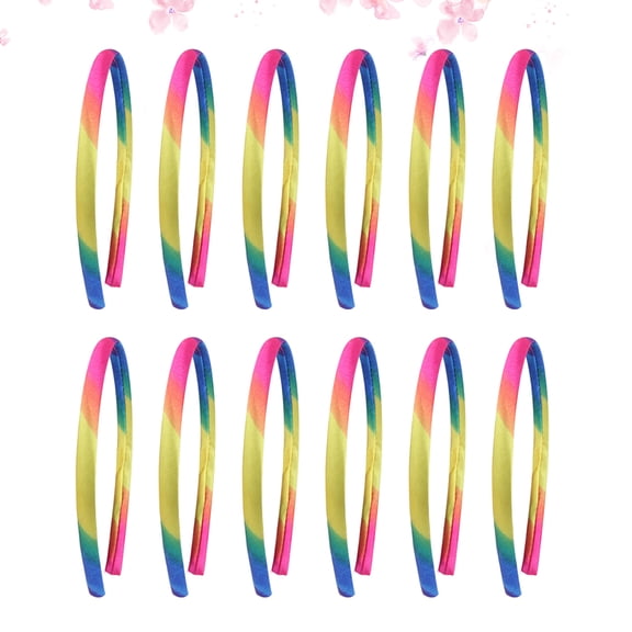 FOMIYES 12Pcs Hair Hoop Assorted Colors Cute Chic Design Durable Material Decorative