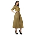 thumbnail image 3 of Moomaya Printed Swing Dress Women Midi Dress Short Sleeve Casual Work Dress, 3 of 6