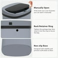 thumbnail image 6 of CL.HPAHKL 13 Gallon Automatic Trash Can with Lid, Kitchen Plastic Garbage Can, Gray, 6 of 7