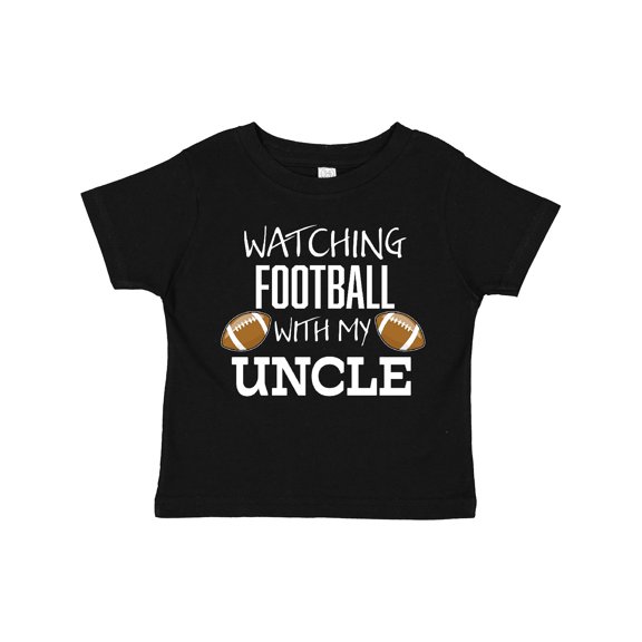 Inktastic Watching Football with My Uncle Boys or Girls Toddler T-Shirt