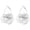 Silver, variant on Dangle Flower Earrings for Women Statement Trendy Hoop Earring Floral Drop Earrings Jewelry