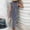Blue, variant on Women's Striped Dress, Summer Round Neck Sleeveless Striped Solid Color Casual Dress Flowy Sundress Ideal for Daily Wear, Beach Vacation & Party