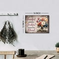 thumbnail image 5 of Farmhouse Wall Art Thankful Grateful Blessed Wall Decor for Kitchen Rustic Christian Blessed Sign Decor Butterfly Floral Pictures Family Canvas Prints Artwork for Living Room Home Decorations 12x16", 5 of 6