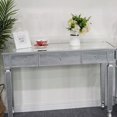 thumbnail image 2 of Three Drawers Mirror Table Dressing Table Console Table, 2 of 6