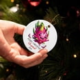 thumbnail image 5 of Pitaya Dragon Fruit Lover Ceramic Ornament - Customized Name Christmas Tree Gift for Boys, Girls, Besties, 5 of 6